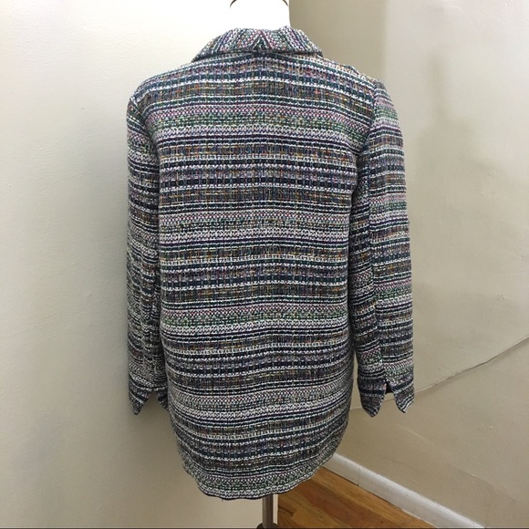 Anthro Rainbow Tweed Jacket Blazer Harlyn - Picture 6 of 8